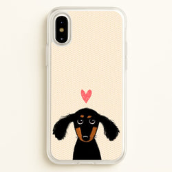 Dachshund Puppy Love  -  Phone Case for iPhone X / XS