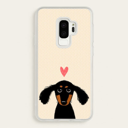 Dachshund Puppy Love  -  Phone Case for Galaxy S9 Plus