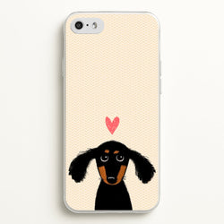 Dachshund Puppy Love  -  Phone Case for iPhone 5 / 5s / SE 2016