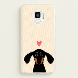 Dachshund Puppy Love  -  Phone Case for Galaxy S9