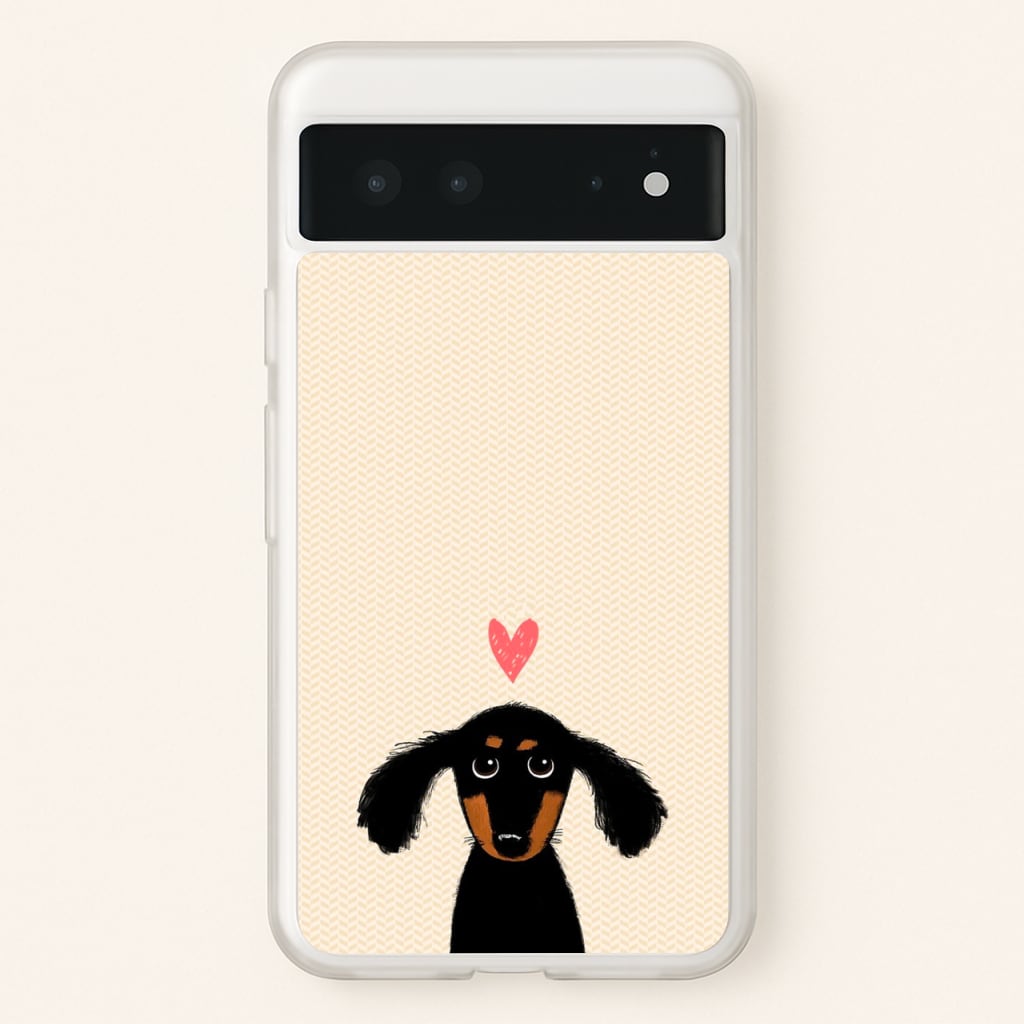 Dachshund Puppy Love  -  Phone Case for Google Pixel 6