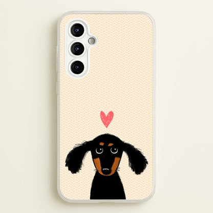 Dachshund Puppy Love  -  Phone Case for Galaxy A54