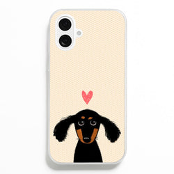 Dachshund Puppy Love  -  Phone Case for iPhone 16 Plus