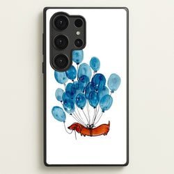 Dachshund And Balloons  -  Phone Case for Galaxy S25 Ultra