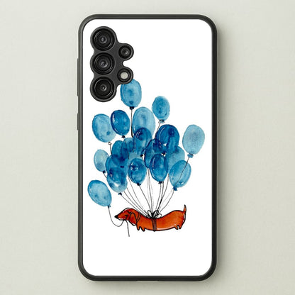 Dachshund And Balloons  -  Phone Case for Galaxy A13