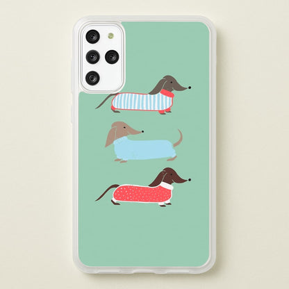 Sausage Dogs in Jumpers  -  Phone Case for Galaxy S20 Plus