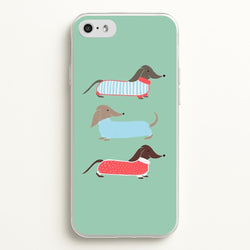 Sausage Dogs in Jumpers  -  Phone Case for iPhone 5 / 5s / SE 2016