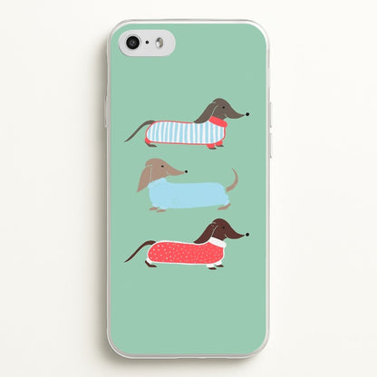 Sausage Dogs in Jumpers  -  Phone Case for iPhone 5 / 5s / SE 2016