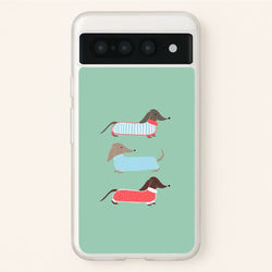 Sausage Dogs in Jumpers  -  Phone Case for Google Pixel 7 Pro
