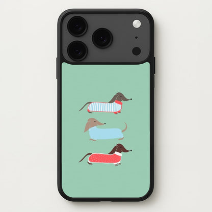 Sausage Dogs in Jumpers Phone Case for iPhone 17 Pro