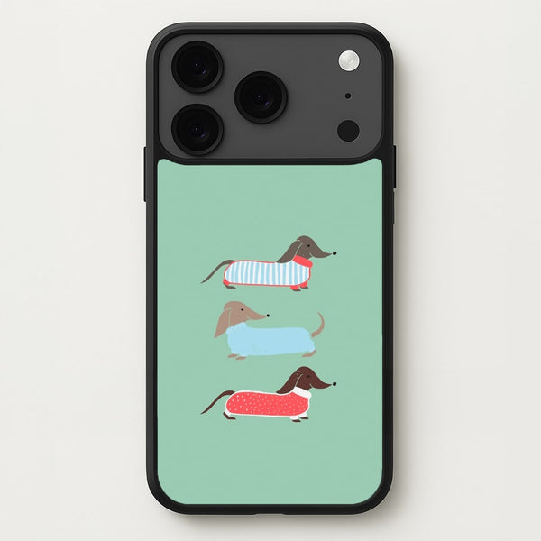 Sausage Dogs in Jumpers Phone Case for iPhone 17 Pro