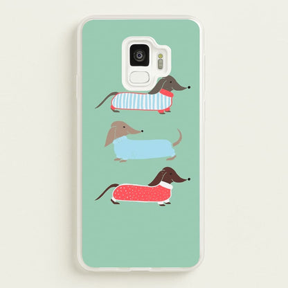 Sausage Dogs in Jumpers  -  Phone Case for Galaxy S9