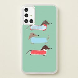 Sausage Dogs in Jumpers  -  Phone Case for Galaxy A71
