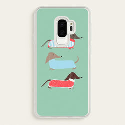Sausage Dogs in Jumpers  -  Phone Case for Galaxy S9 Plus