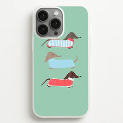 Sausage Dogs in Jumpers  -  Phone Case for iPhone 13 Pro Max