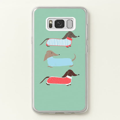 Sausage Dogs in Jumpers  -  Phone Case for Galaxy S8