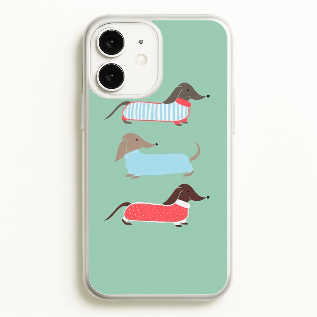 Sausage Dogs in Jumpers  -  Phone Case for iPhone 11