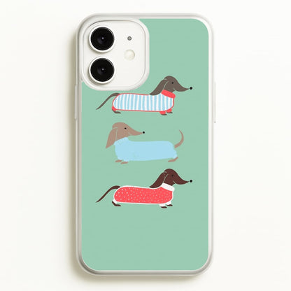 Sausage Dogs in Jumpers  -  Phone Case for iPhone 11