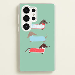 Sausage Dogs in Jumpers  -  Phone Case for Galaxy S25 Ultra