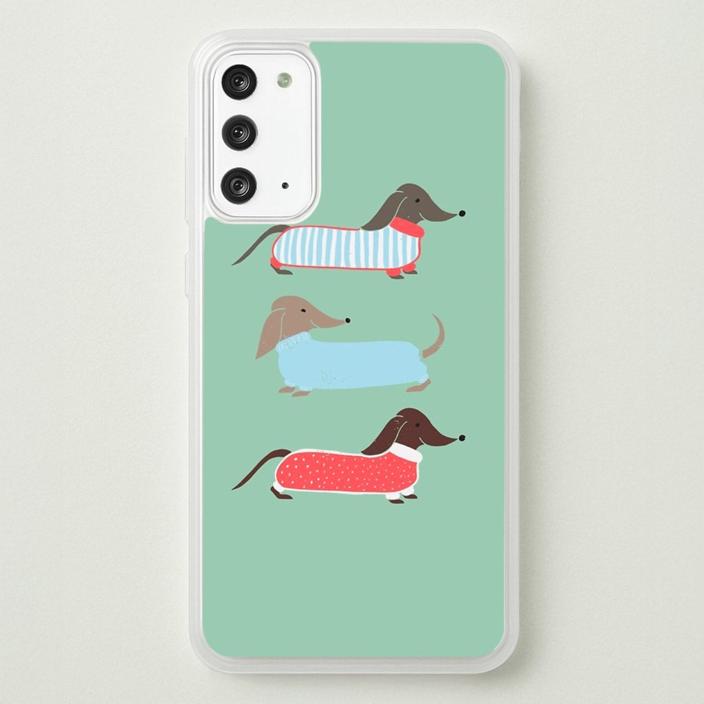Sausage Dogs in Jumpers  -  Phone Case for Galaxy Note 20