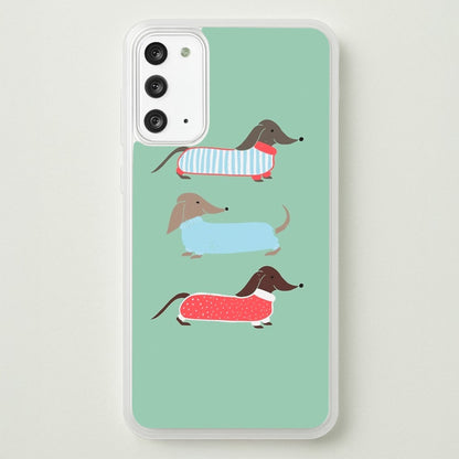 Sausage Dogs in Jumpers  -  Phone Case for Galaxy Note 20