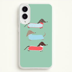 Sausage Dogs in Jumpers  -  Phone Case for Galaxy S25 Edge