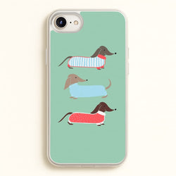 Sausage Dogs in Jumpers  -  Phone Case for iPhone 6 / 7 / 8 / SE