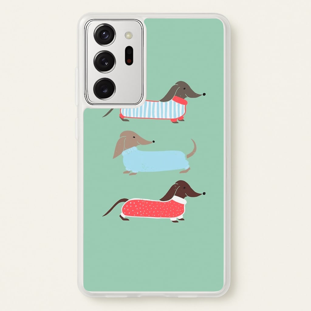 Sausage Dogs in Jumpers  -  Phone Case for Galaxy Note 20 Ultra