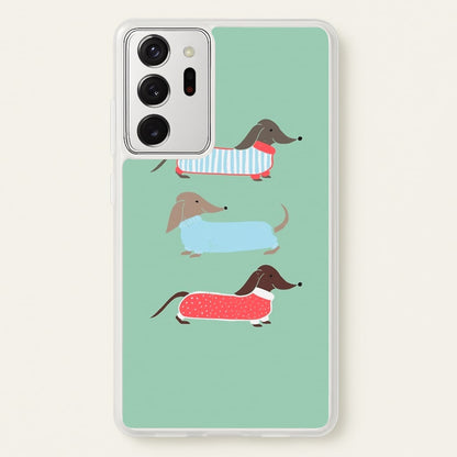 Sausage Dogs in Jumpers  -  Phone Case for Galaxy Note 20 Ultra