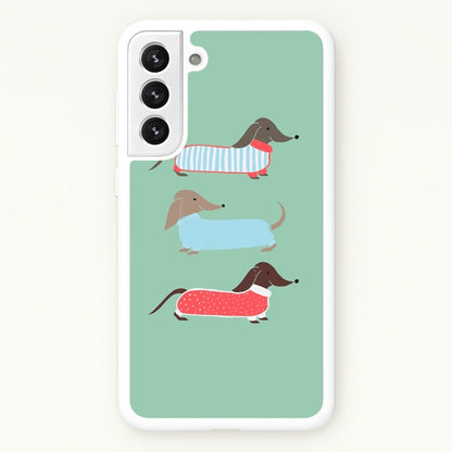 Sausage Dogs in Jumpers  -  Phone Case for Galaxy S22 Plus