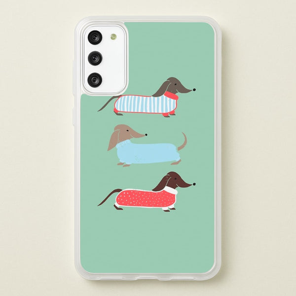 Sausage Dogs in Jumpers  -  Phone Case for Galaxy A41