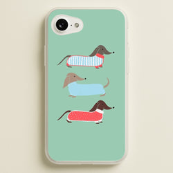 Sausage Dogs in Jumpers  -  Phone Case for iPhone 16e