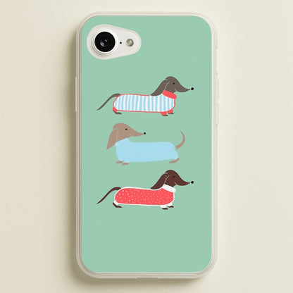 Sausage Dogs in Jumpers  -  Phone Case for iPhone 16e