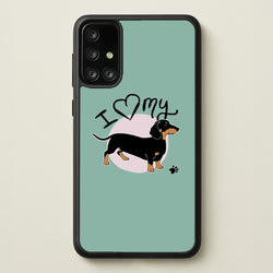 I Love My Dachshund  -  Phone Case for Galaxy A71