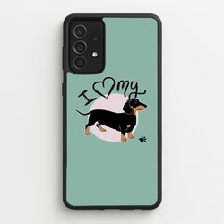 I Love My Dachshund  -  Phone Case for Galaxy A52 / A52s