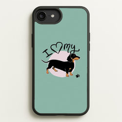I Love My Dachshund  -  Phone Case for iPhone 6 Plus / 7 Plus / 8 Plus