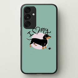 I Love My Dachshund  -  Phone Case for Galaxy A15