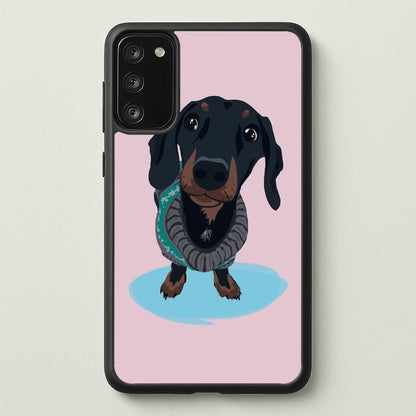 Cartoon Dachshund  -  Phone Case for Galaxy A41