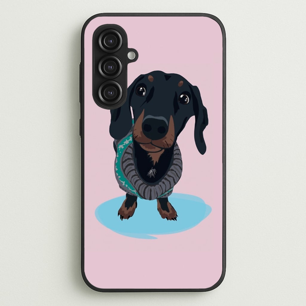 Cartoon Dachshund  -  Phone Case for Galaxy S23FE