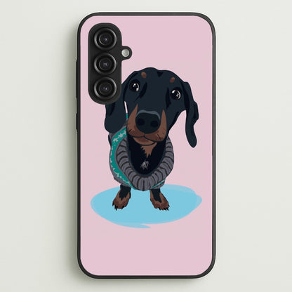 Cartoon Dachshund  -  Phone Case for Galaxy S23FE