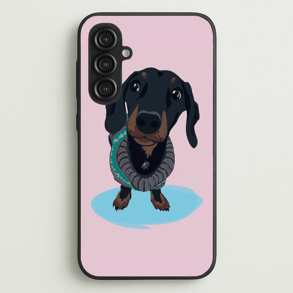 Cartoon Dachshund  -  Phone Case for Galaxy S23FE