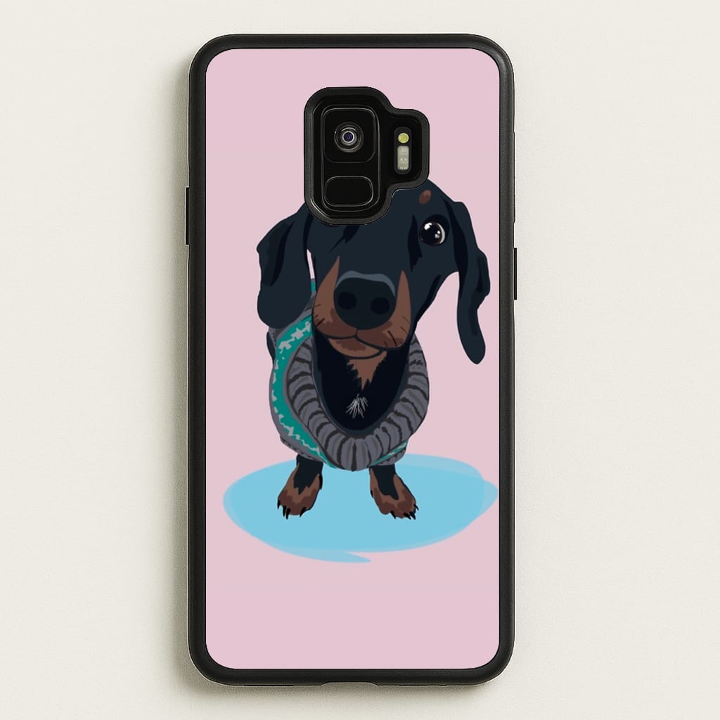 Cartoon Dachshund  -  Phone Case for Galaxy S9