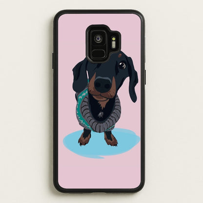 Cartoon Dachshund  -  Phone Case for Galaxy S9