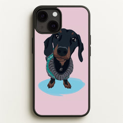 Cartoon Dachshund  -  Phone Case for iPhone 13 Mini