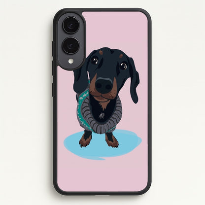 Cartoon Dachshund  -  Phone Case for Galaxy S25 Edge
