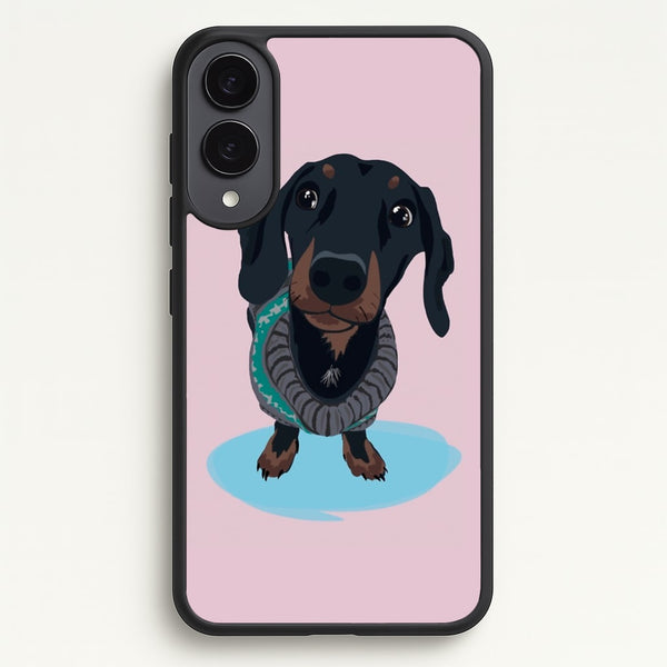Cartoon Dachshund  -  Phone Case for Galaxy S25 Edge