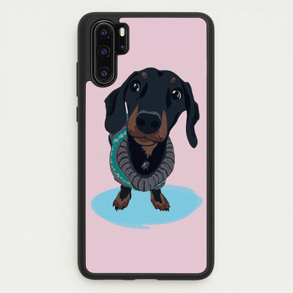 Cartoon Dachshund  -  Phone Case for Huawei P30 Pro