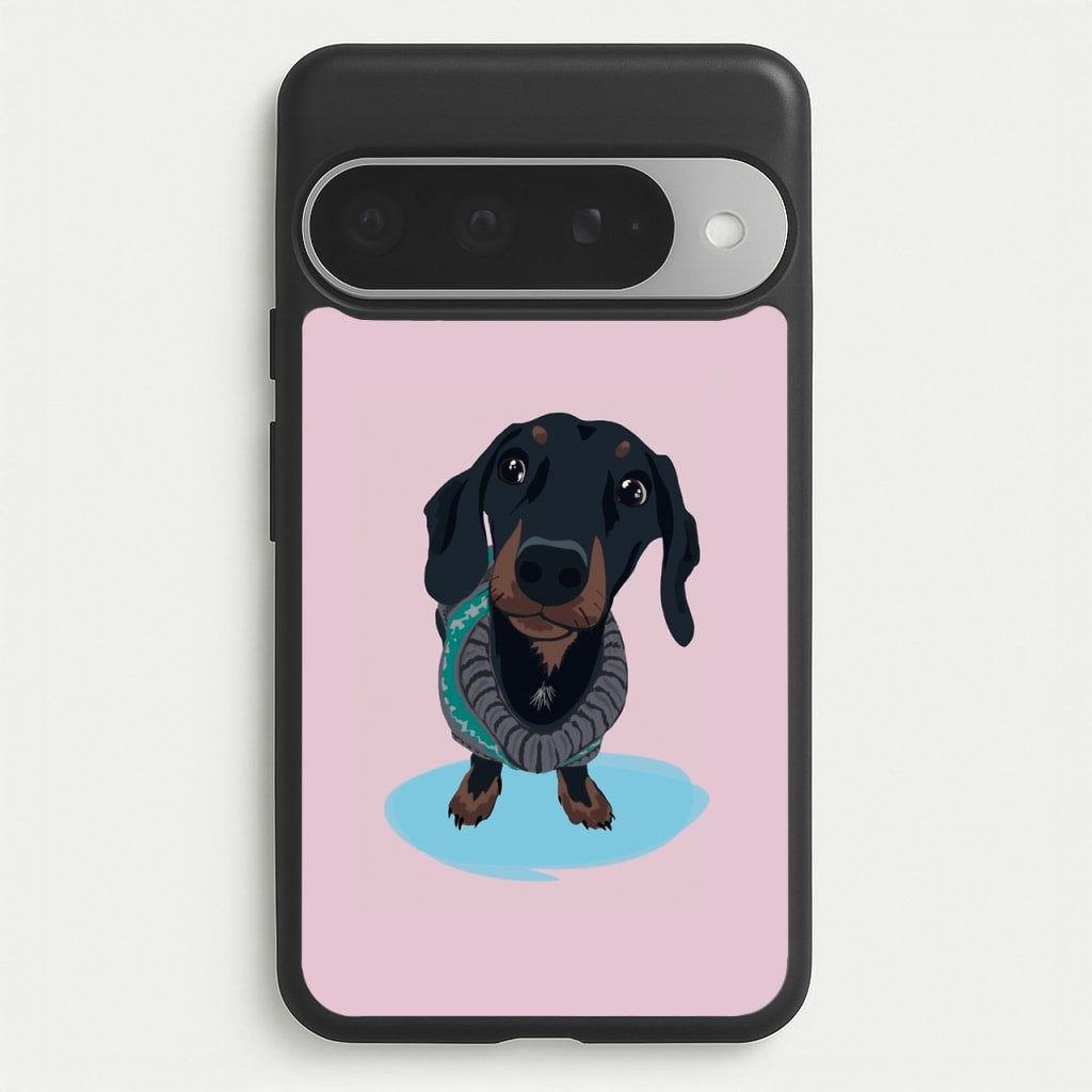 Cartoon Dachshund Phone Case for Google Pixel 10 Pro XL