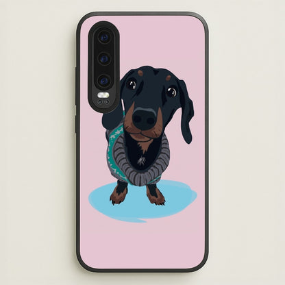 Cartoon Dachshund  -  Phone Case for Huawei P30