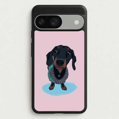 Cartoon Dachshund  -  Phone Case for Google Pixel 9 / 9 Pro
